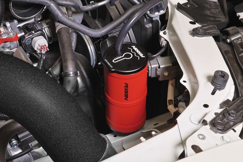 Toyota 86 Coolant Overflow Tank - Perrin Performance - Red - `13-`25